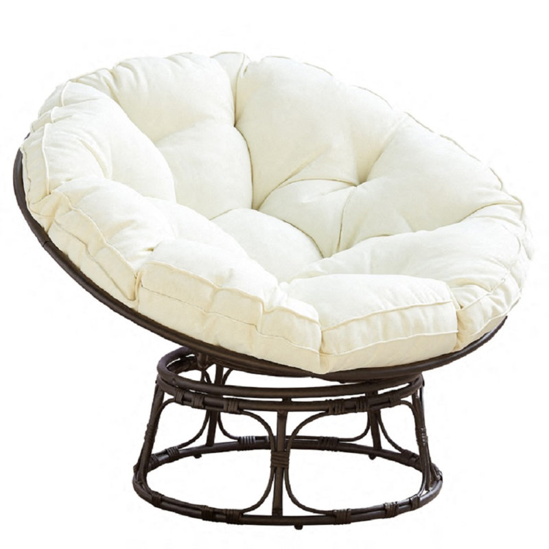 Sitka Swivel Steel Outdoor Lounge Chair, Begie