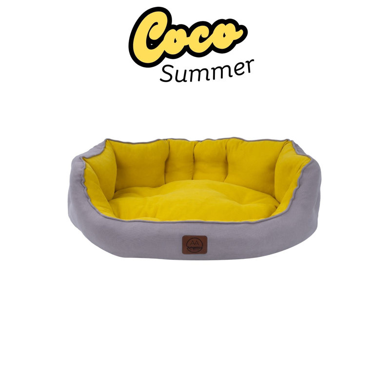 Lit pour animal de compagnie, Jaune, L 31,5 po x l 27,6 po