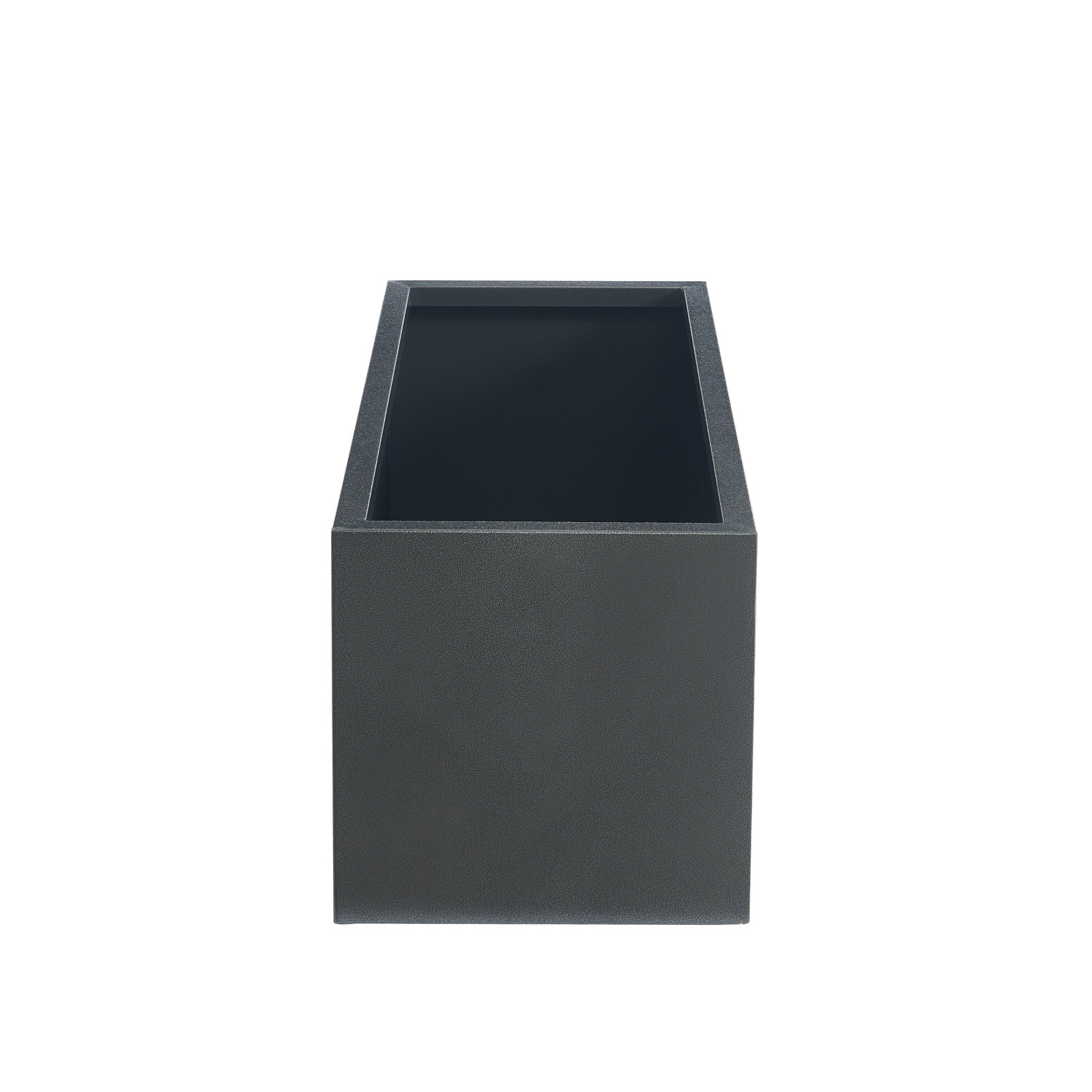 Tormund Metal Planter Box, 15" H x 38" W x 15" D, Gray