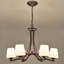 Lustre à intensité variable en acier 6 lumières / lustre traditionnel-123768354