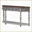 Table basse moderne 52 po avec 4 tiroirs Tablette - panneau de fibres à densité moyenne et amp; Bois massif pour le salon, rangement spacieux et amp; Assemblage facile-621238998