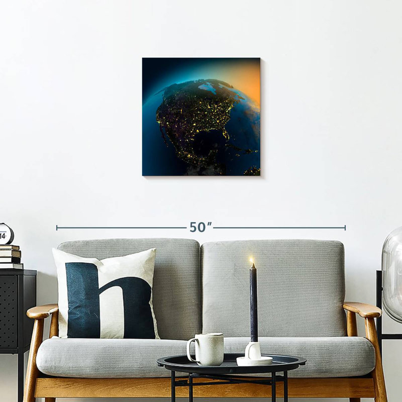 Oberle View Of America, 20" H x 20" W