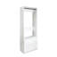 Garde-robe en bois blanc 32 po avec deux tiroirs Prosper