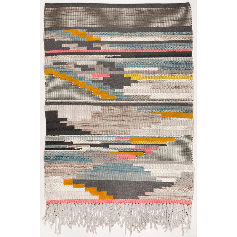 Wickley Geometric Hand Woven Area Rug, Rectangle 190 x 290cm