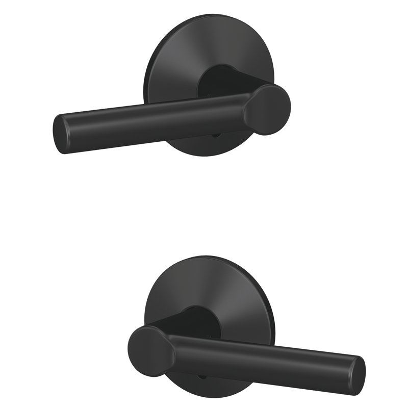 Custom Broadway Non-Turning Lever with Kinsler Trim, Matte Black