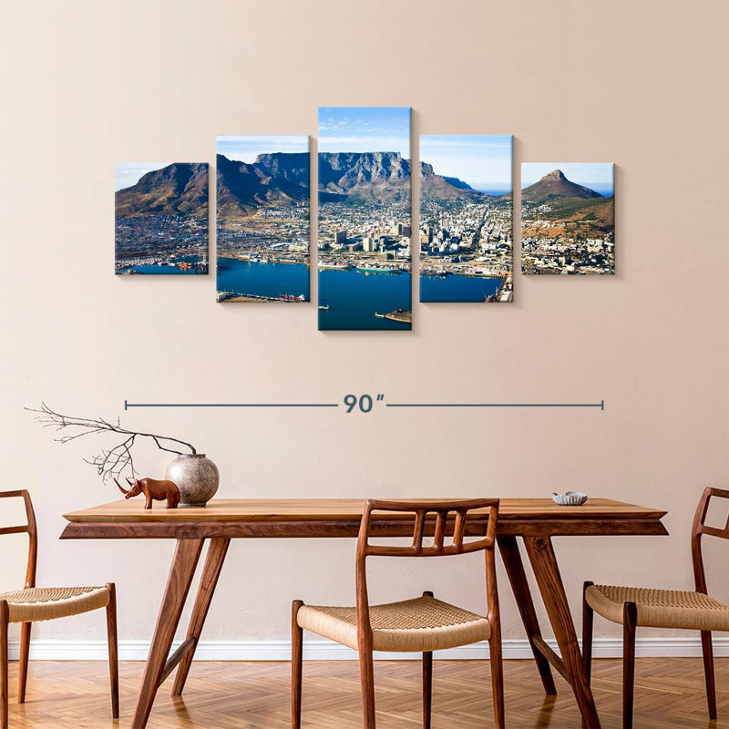 Cape Town Aerial View, 42" H x 92" W