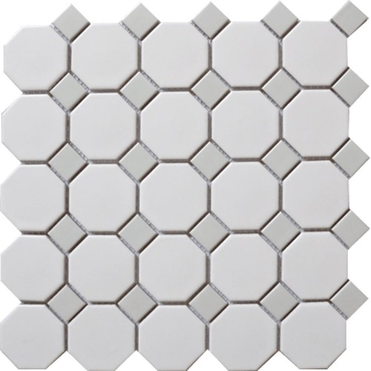 Cascade Octagon Porcelain Mosaic Tile