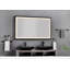Miroir de salle de bain 72 x 36 pouces à DEL avec cadre en aluminium, miroir de meuble-lavabo mural, anti-buée, mémoire, 3 couleurs, réglable en continu-1926437791-1926437777