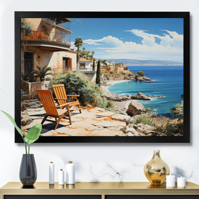 Spain Azure Coastline Village IV - Nautical & Beach Wall Art Prints