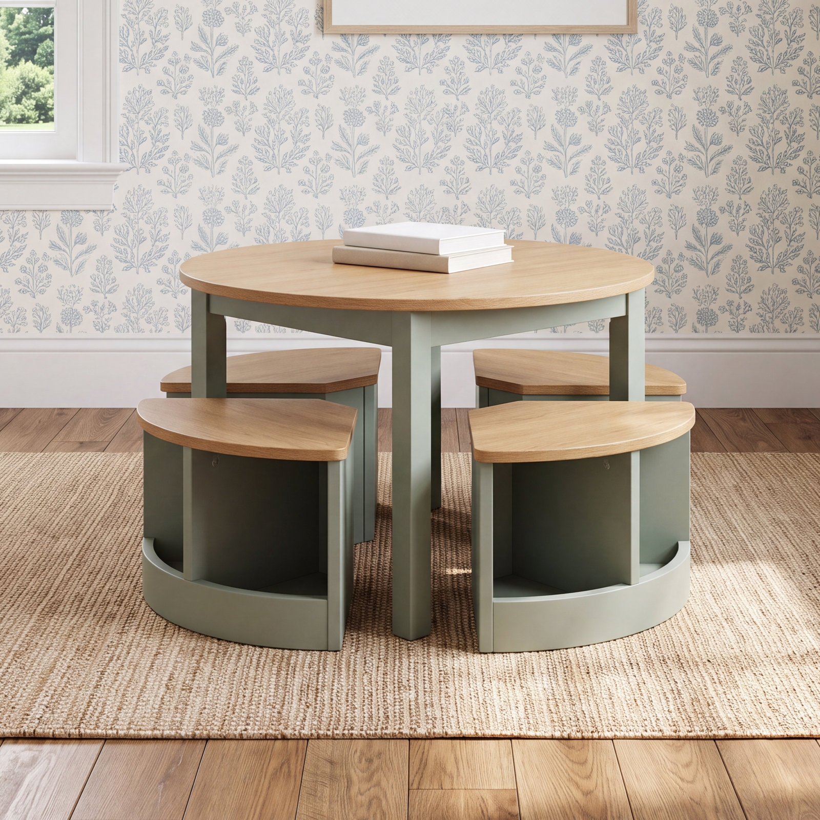 Nessa Nesting Play Table, Light Sage and Honey