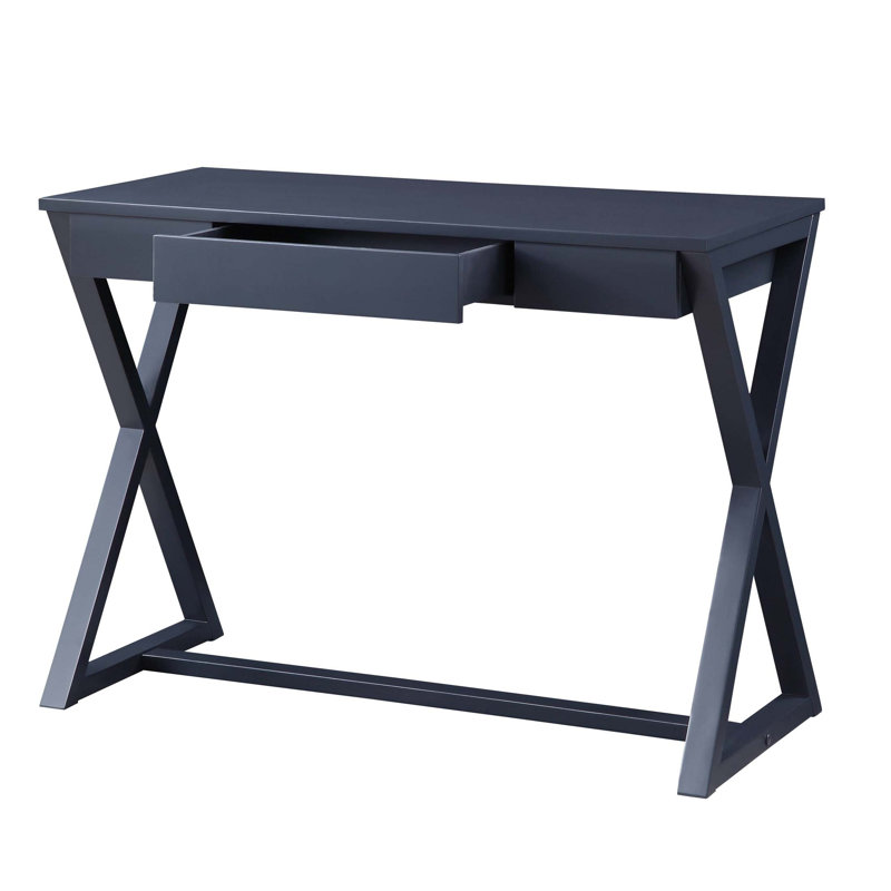 Stylish 1-Drawer Console Table With X-Shape Base, Durable English Dovetail Construction, And Ample Storage For Modern Interiors.