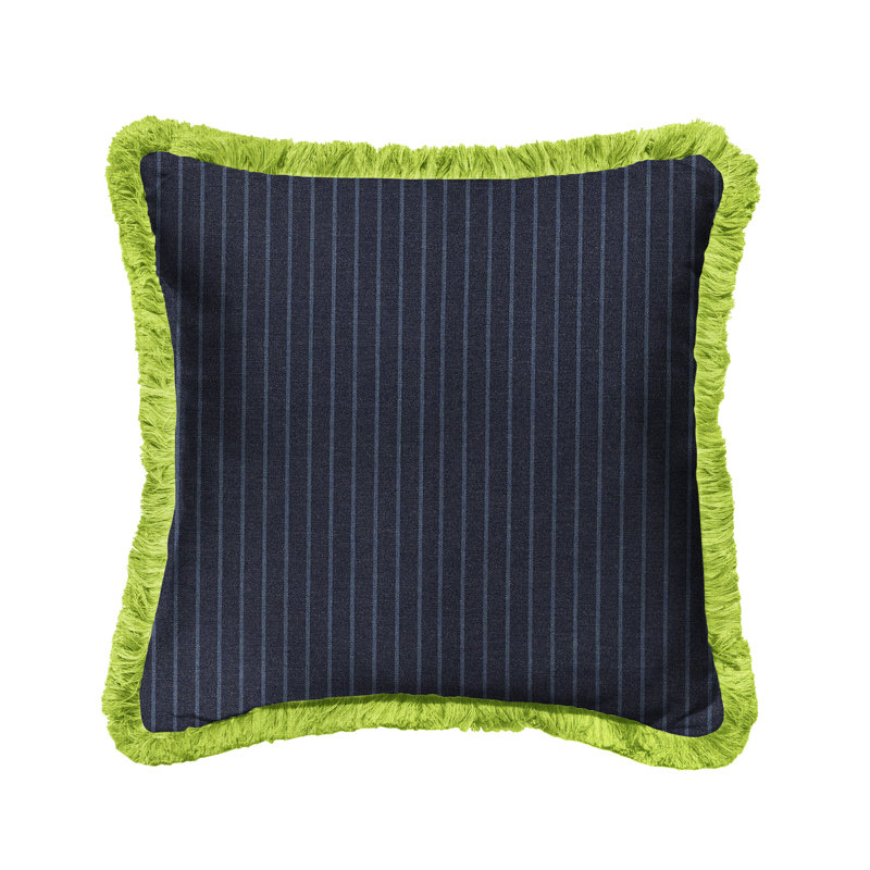 Housse et insert de coussin extérieur d'extérieur, Bleu marine / amande