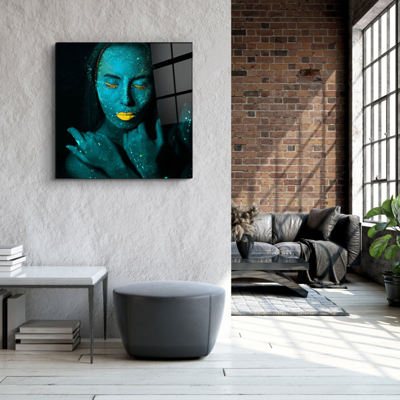Superbe peinture décorative en verre trempé 23,6 po x 23,6 po | 100% verre trempé, épaisseur: 0,16 pouce | Impression UV pour des couleurs éclatantes | Art mural parfait pour la décoration de la maison ou du bureau, design moderne et élégant