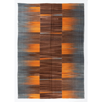 Tapis turc moderne 7,7 x 10,7 pi à double face, options personnalisées disponibles