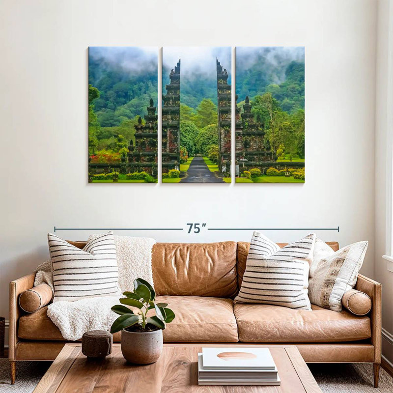 Adella Balinese Candi Bentar, 36" H x 57" W