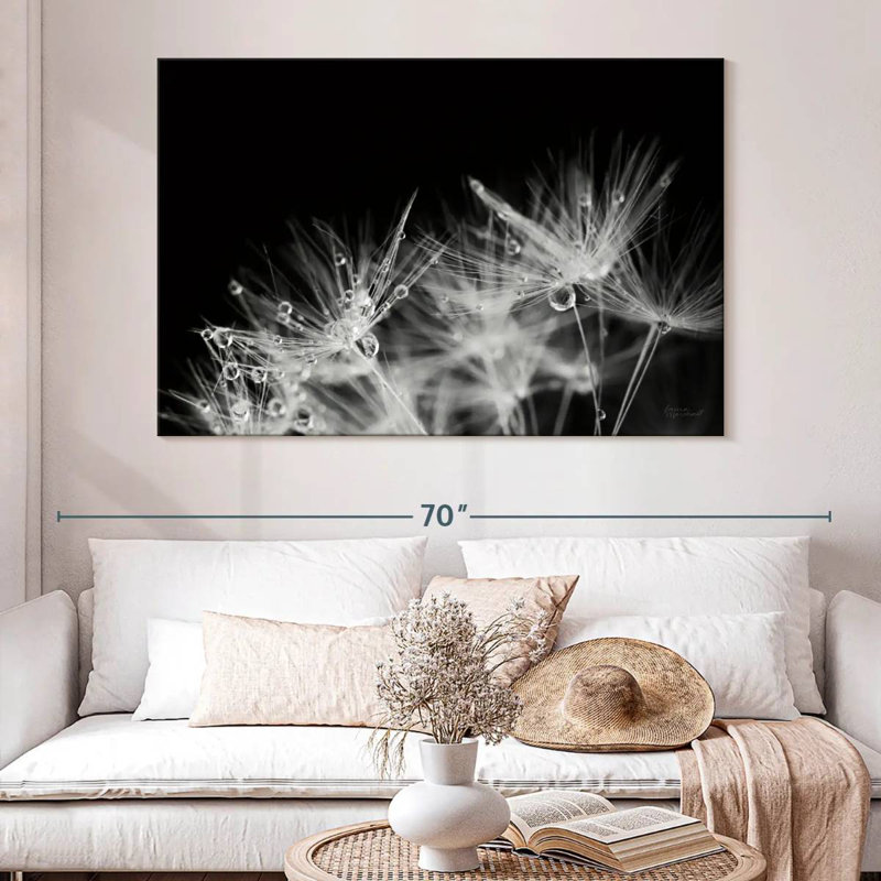 Harnek Dandelion Dewdrops, 34" H x 51" W