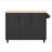 51" Fluted Kitchen Island with Drop Leaf, Farmhouse Accent Kitchen Island on Wheels with Internal Storage Rack, Rolling Kitchen Cart with Towel Rack for Kitchen, Dining Room Ash-606714294