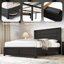  Ensemble de chambre avec grand lit 5 pièces Louby, noir-101644235-101644240