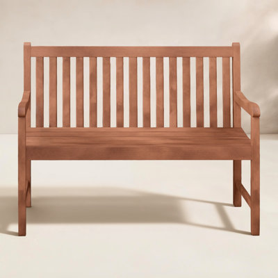 Aundraya Solid Wood Eucalyptus Outdoor Bench