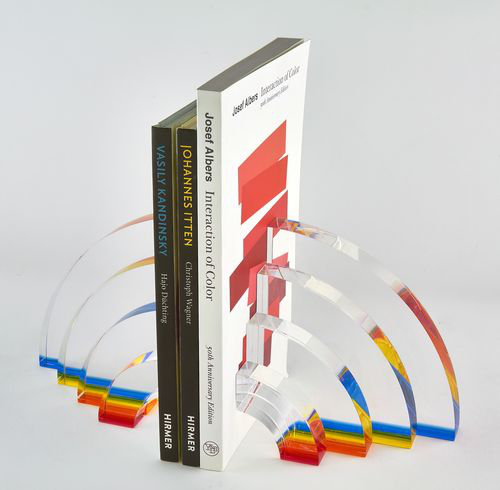 Lucite Rainbow Bookends