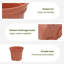 Round Flower Pot 24 Pcs Plastic-1534420394-1534420391