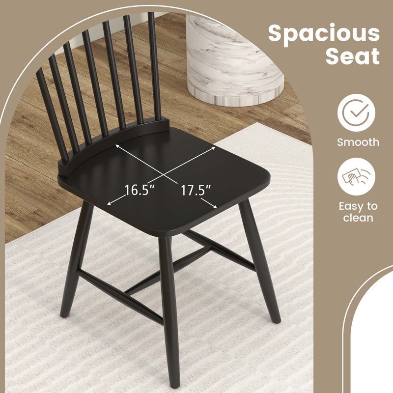 Chaise d'appoint Karista, Noir