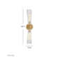 Gast 2 Light Transparent Vanity Light
