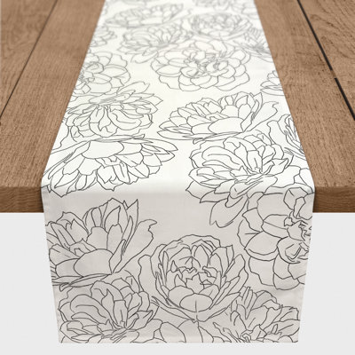 Avash Rectangle Floral Polyester Table Runner