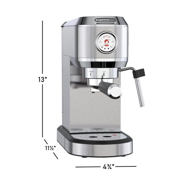 Espressione Stainless Steel Combination Coffee & Espresso Maker