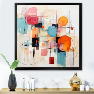 Colourful Mid Century Abstract Fusion III - Mid-Century Wall Decor