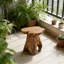Petit tabouret en bois de cèdre