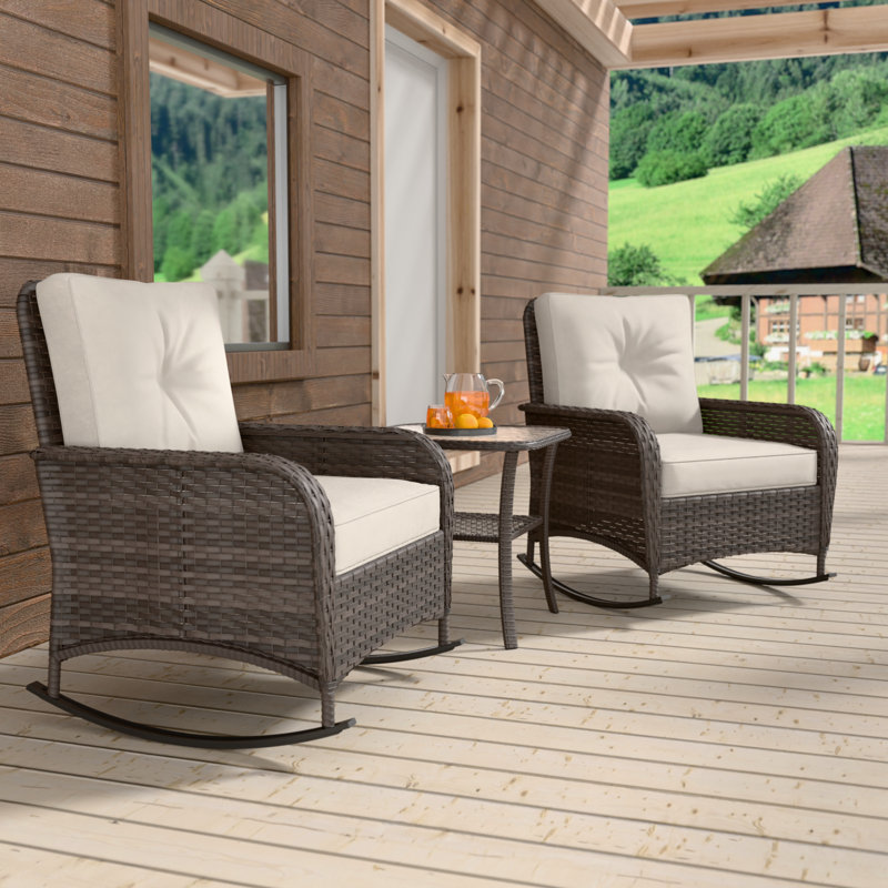 2 - Person Outdoor Seating Group with Cushions