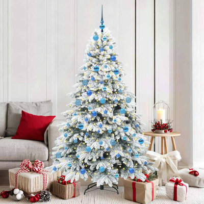 Artificial Christmas Tree with 300 LEDs Green PE and PVC