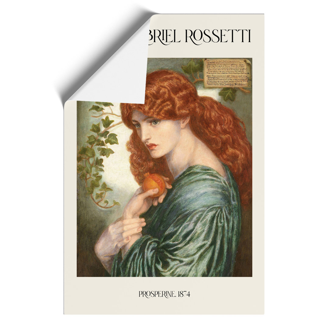 Proserpine Print by Dante Gabriel Rossetti - Frameless Print