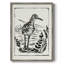Linocut Style Seabird II, reproduction encadrée - bois massif-1284287123