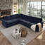 Upholstered 118 " Chenille L-Shaped Sofa Bed