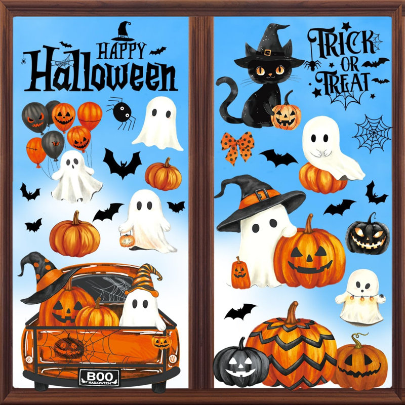 Décoration d'Halloween pour fenêtre