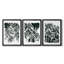Encre Jungle I - Toile tendue avec châssis encadré - 3 pièces-1068832780-1068832781