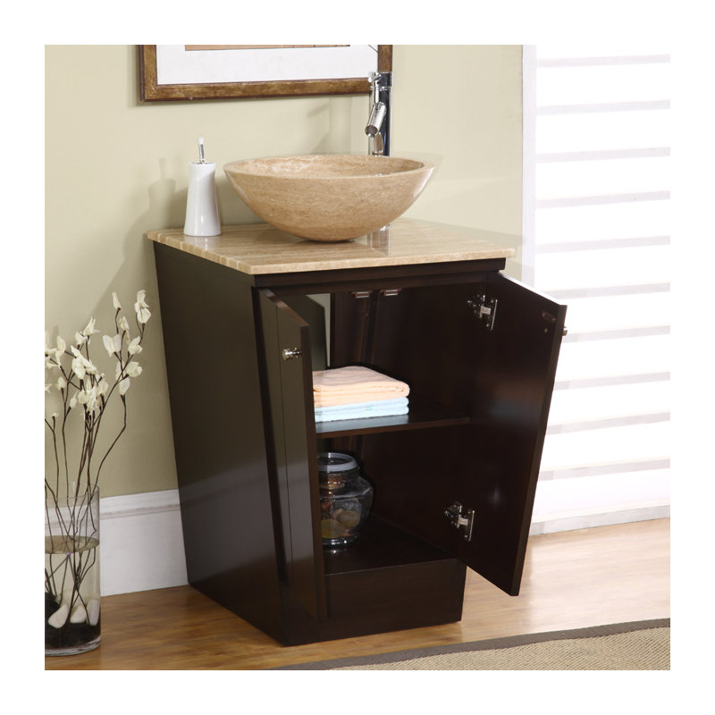 Moorhouse 22'' Single Bathroom Vanity with Stone Top