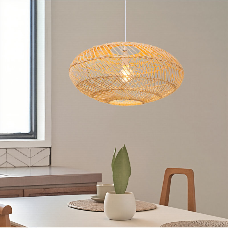 Luminaire suspendu 1 lumière Genera, H 10,24 po x l 19,69 po x P 19,69 po