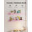 Floating Shelves, 4 Pack, Pink