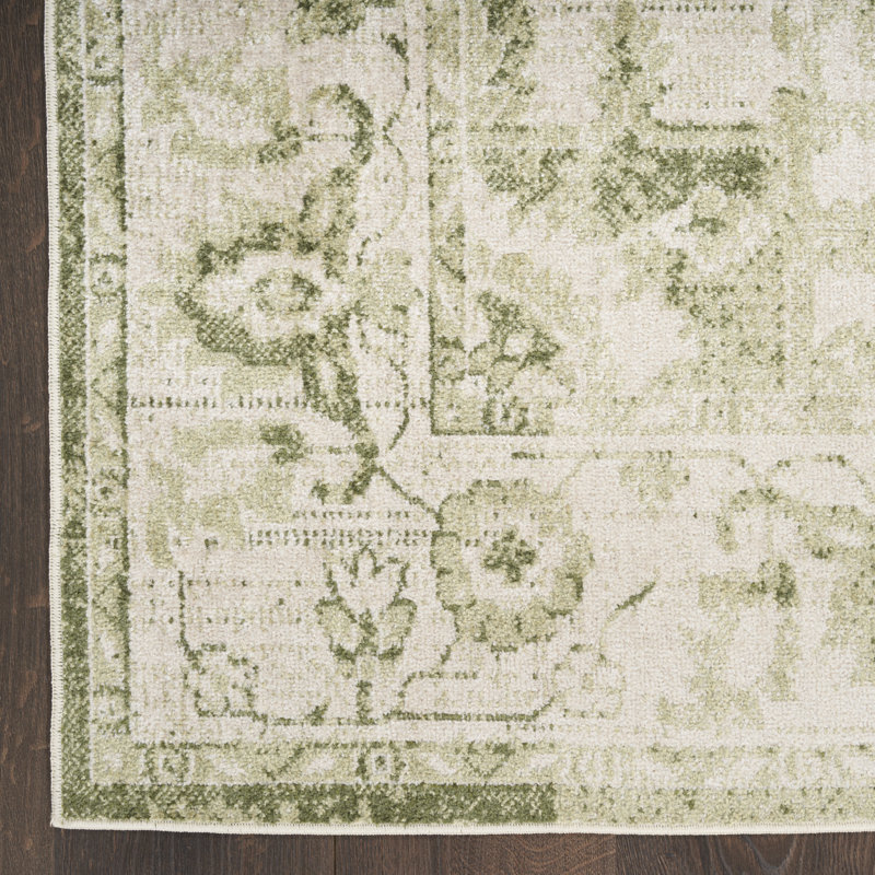 Tapis ivoire lavable à la machine Haydel, Tapis de couloir 2 pi 2 po x 10 pi