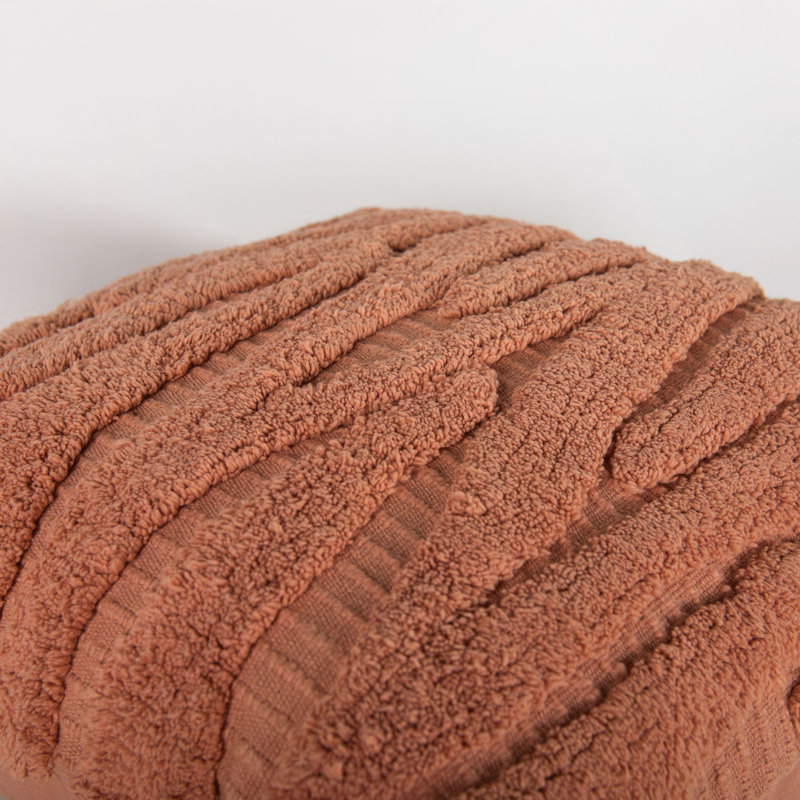 Coussin 100% coton, Terracotta, Mélange de duvet