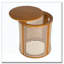 Table de bout ronde 15,70 po, table d'appoint tissée creuse-1638126195