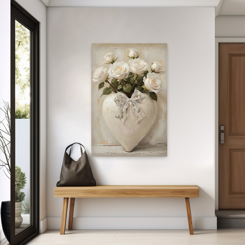 Heartfelt Roses by Jo Moulton - Wrapped Canvas Print, 152.4cm H x 101.6cm W