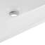 Lavabo semi-encastré pour salle de bain, vasque rectangulaire en céramique blanche de 20,08 x 18,31 pouces avec trop-plein et 3 trous de robinet, lavabo pour salle de bain moderne