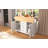 Versatile 55.7'' Large Kitchen Island With 2 Drop Leaf, Rolling Cart On 5 Wheels, Power Outlet, And Spacious Storage For Modern Kitchens And Dining Rooms-2064723921