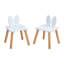 Kids Bunny Wooden Table & Two Chairs