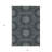 3' X 5' Charcoal Gray And Ivory Floral Medallion Washable Indoor Outdoor Area Rug