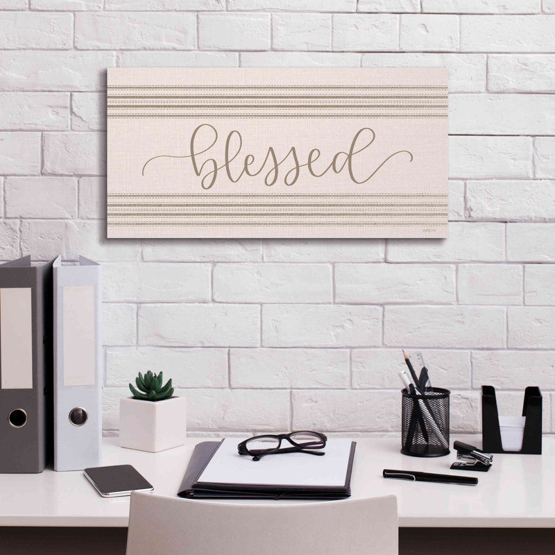 «Blessed 3 on Canvas» par Imparfect Dust Print, H 12 po x l 24 po x P 0,75 po
